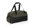 Spacious RPET travel bag with front pocket colour green
