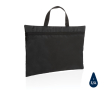 Simple recycled promotional document holder with handle colour black