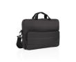 Eco laptop briefcase with handle and shoulder strap, 15.6\" colour black