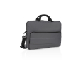 Eco laptop briefcase with handle and shoulder strap, 15.6\" colour dark grey
