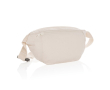 Branded recycled canvas waist bags, 285 g/m² colour off white