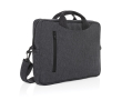Recycled cotton laptop case with front pocket, 15.4\" colour matt silver
