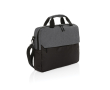 RPET laptop briefcase with multiple interior pockets, 15.6\" colour grey