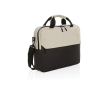 RPET laptop briefcase with multiple interior pockets, 15.6\" colour off white
