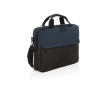 RPET laptop briefcase with multiple interior pockets, 15.6\" colour blue