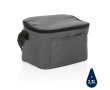 Recycled branded cooler bags for 6 cans colour graphite