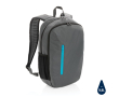Branded backpack with colour detail for 15\" laptop colour dark grey