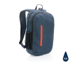 Branded backpack with colour detail for 15\" laptop colour navy-blue
