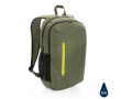Branded backpack with colour detail for 15\" laptop colour dark green