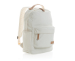Recycled canvas laptop backpacks for 14\" colour off white
