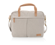 Premium recycled laptop briefcase, 15.6\" colour grey