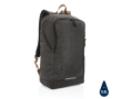Corporate versatile backpack in recycled polyester colour black