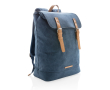 High-quality canvas backpack for 15.6\" laptops, Casual colour blue