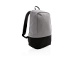 Padded secure backpack with RFID pocket, anti-theft colour grey