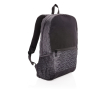 Recycled reflective laptop backpack, 15.6\" colour black