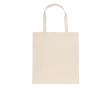 Sustainable recycled cotton merch bag, 145 g/m² colour beige