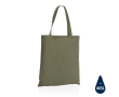 Sustainable recycled cotton merch bag, 145 g/m² colour military green