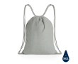Drawstring backpack in recycled cotton, 145 g/m², with AWARE™ colour grey
