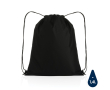 Lightweight recycled drawstring backpack with AWARE™ colour black