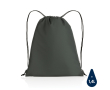 Lightweight recycled drawstring backpack with AWARE™ colour titanium