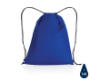 Lightweight recycled drawstring backpack with AWARE™ colour blue