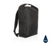 Recycled roll-top backpack with AWARE™ colour black