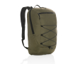 Promotional hiking backpack with multiple pockets colour military green