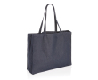 Spacious recycled shopping bag, 320 g/m² colour denim blue