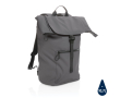 Waterproof branded laptop backpack for 15.6\" colour dark grey