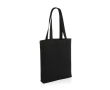Undyed recycled canvas promo bag, 285 g/m² colour black