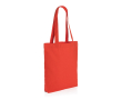 Recycled canvas branded bag, 285 g/m² colour red
