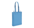 Recycled canvas branded bag, 285 g/m² colour light blue