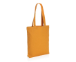 Recycled canvas branded bag, 285 g/m² colour orange