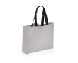 Large promotional recycled canvas bag, 240 g/m² colour grey