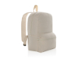Undyed personalised recycled canvas backpack, 285 g/m² colour off white