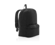 Undyed personalised recycled canvas backpack, 285 g/m² colour black