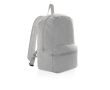 Undyed personalised recycled canvas backpack, 285 g/m² colour grey