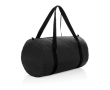 Foldable RPET sports bag with storage pouch colour black