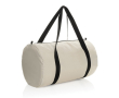 Foldable RPET sports bag with storage pouch colour off white