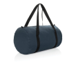 Foldable RPET sports bag with storage pouch colour navy-blue