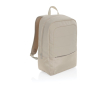 RPET laptop backpack with interior organisers, 15.6\" colour beige