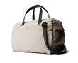 RPET branded canvas travel bag, 30 L colour beige