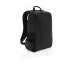Water-resistant RPET backpack with front pocket, 15.6\" laptop colour black