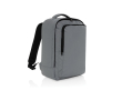 RPET travel backpack with 19 L capacity and top handle colour grey