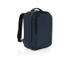 RPET travel backpack with 19 L capacity and top handle colour navy-blue
