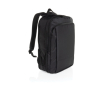 Ultra-slim recycled rPET backpack, expandable design, 15.6\" colour black