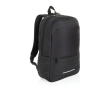 Recycled polyester business backpack, pockets, 15.6\" colour black