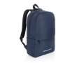 Recycled polyester business backpack, pockets, 15.6\" colour navy-blue