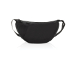 Recycled rPET XL shoulder bag, outer pocket, adjustable strap colour black