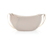 Recycled rPET XL shoulder bag, outer pocket, adjustable strap colour beige
